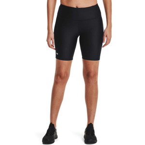 Under Armour® Womens Heat Gear Armour Bike Shorts Black/Metallic Silver Under Armour® Womens Heat Gear Armour Bike Shorts Black/Metallic Silver