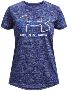 Under Armour® Girls Tech Big Logo Twist Tee Bauhaus Blue/White Under Armour® Girls Tech Big Logo Twist Tee Bauhaus Blue/White