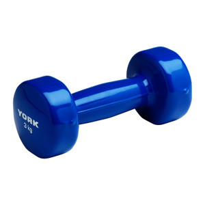 York Vinyl Dipped Dumbbell 3kg York Vinyl Dipped Dumbbell 3kg