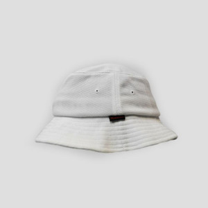 Flexfit Unisex Pique Mesh Bucket Hat White Flexfit Unisex Pique Mesh Bucket Hat White