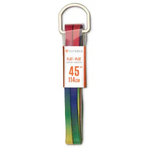Sof Sole Flat Laces 45" Rainbow Sof Sole Flat Laces 45" Rainbow