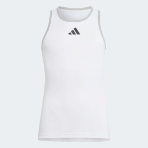 Adidas Girls Club Tank White/Grey Adidas Girls Club Tank White/Grey