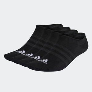 Adidas Unisex Thin & Light No Show Socks Black 3 Pack Adidas Unisex Thin & Light No Show Socks Black 3 Pack