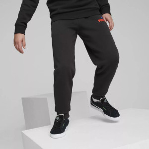 Puma Boys Essentials+Two Tone Logo Pants Black/Orange/Blue Puma Boys Essentials+Two Tone Logo Pants Black/Orange/Blue