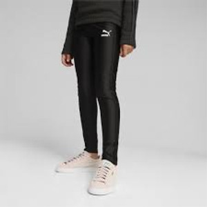 Puma Girls T7 High waist Shiny Leggings Black Puma Girls T7 High waist Shiny Leggings Black