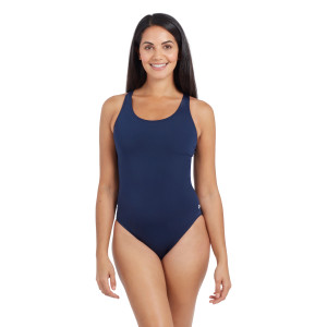 Zoggs Womens Cottesloe Powerback Swimsuit Navy Zoggs Womens Cottesloe Powerback Swimsuit Navy