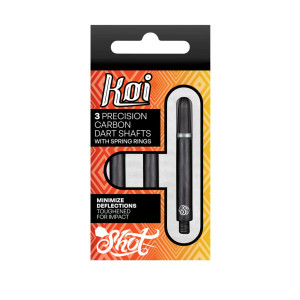 Shot Darts Koi Carbon Shafts with Spring Ring 2BA Medium Shot Darts Koi Carbon Shafts with Spring Ring 2BA Medium
