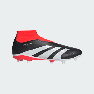 Adidas unisex Predator League Laceless Firm Ground Boots Black/White/Solar Red Adidas unisex Predator League Laceless Firm Ground Boots Black/White/Solar Red