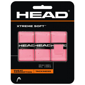 Head Exteme Soft Overgrip 3 Pack Pink Head Exteme Soft Overgrip 3 Pack Pink