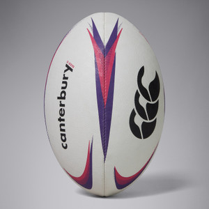 Canterbury Mentre Training Rugby Ball White/Violet Size 3