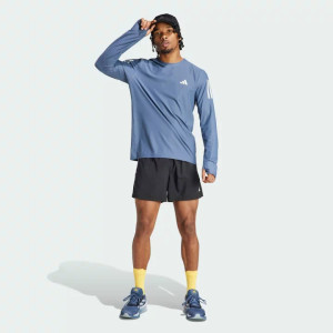 Adidas Mens Own The Run Long Sleeve Top Preloved Ink Adidas Mens Own The Run Long Sleeve Top Preloved Ink