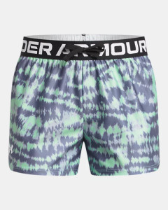 Under Armour® Girls Play Up Printed Shorts Matrix Green/Celeste/White Under Armour® Girls Play Up Printed Shorts Matrix Green/Celeste/White