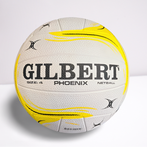 Gilbert Phoenix Training Netball White/Yellow Size 4 Gilbert Phoenix Training Netball White/Yellow Size 4