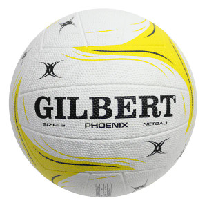 Gilbert Phoenix Training Netball White/Yellow Size 5 Gilbert Phoenix Training Netball White/Yellow Size 5