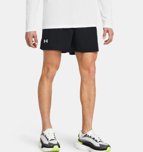 Under Armour® Mens Launch 5" Shorts Black/Black Under Armour® Mens Launch 5" Shorts Black/Black