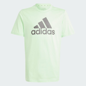 Adidas Youth Big Logo Tee Semi Green Spark/Charcoal Adidas Youth Big Logo Tee Semi Green Spark/Charcoal