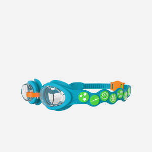 Speedo Junior Spot Swim Goggles Azure Blue/Fluro Green/Fluro Green/Orange Speedo Junior Spot Swim Goggles Azure Blue/Fluro Green/Fluro Green/Orange