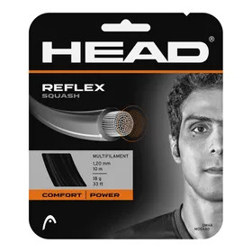 Head Reflex 18g Squash String Black + Restring