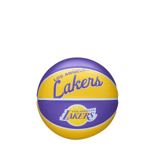 Wilson NBA Team Retro Mini Basketball Size 3 LA Lakers Wilson NBA Team Retro Mini Basketball Size 3 LA Lakers