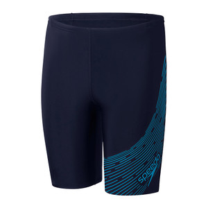Speedo Boys Medley Logo Jammer Swim Shorts True Navy/Bolt Speedo Boys Medley Logo Jammer Swim Shorts True Navy/Bolt