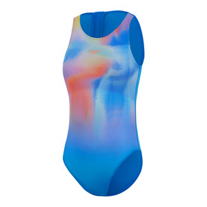 Speedo Girls Printed Hydrasuit Swimsuit Punch Blue/Lemon Drizzle/Harlequin Green/Siren Red Speedo Girls Printed Hydrasuit Swimsuit Punch Blue/Lemon Drizzle/Harlequin Green/Siren Red