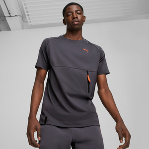 Puma Mens PumaTech Pocket Tee Galactic Grey Puma Mens PumaTech Pocket Tee Galactic Grey