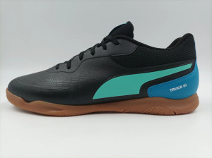 Puma Youth Truco III Indoor Futsal Boots Black/Aquatic/Tropical Blue/White Puma Youth Truco III Indoor Futsal Boots Black/Aquatic/Tropical Blue/White