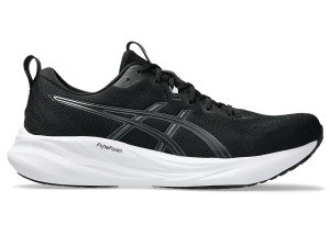 Asics Mens Pulse v16 (2E) Running Shoes Black/Carrier Grey Asics Mens Pulse v16 (2E) Running Shoes Black/Carrier Grey