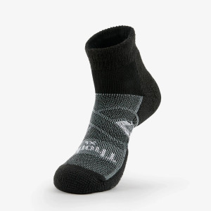 Thorlo Unisex 12 Hour Ankle Socks Black/Grey Thorlo Unisex 12 Hour Ankle Socks Black/Grey