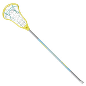 STX Womens Crux 100 Lock Pocket Complete Lacrosse Stick Yellow/Blue