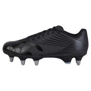 Canterbury Unisex Stampede Groundbreak Team Soft Ground Boots Black/Silver Canterbury Unisex Stampede Groundbreak Team Soft Ground Boots Black/Silver