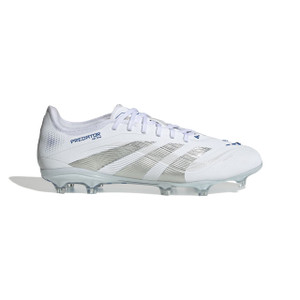 Adidas Unisex Predator Pro Firm Ground Boots White/Silver Metallic/Royal Adidas Unisex Predator Pro Firm Ground Boots White/Silver Metallic/Royal