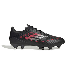 Adidas Unisex F50 League Soft Ground Boots Black/Iron Metallic/Lucid Red Adidas Unisex F50 League Soft Ground Boots Black/Iron Metallic/Lucid Red