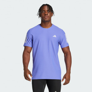 Adidas Mens Own the Run Tee Semi Cobalt Blue Adidas Mens Own the Run Tee Semi Cobalt Blue