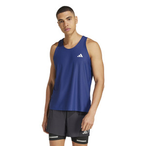 Adidas Mens Own The Run Tank Top Dark Blue