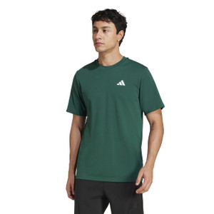Adidas Mens Train Essentials Feelready Training Tee Collegiate Green/White Adidas Mens Train Essentials Feelready Training Tee Collegiate Green/White