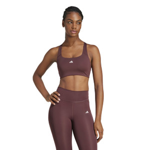 Adidas Womens Power Impact Medium Support Sports Bra Aurora Ruby Adidas Womens Power Impact Medium Support Sports Bra Aurora Ruby