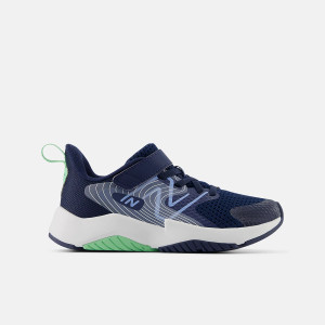New Balance Junior Rave Run v2 Running Shoes Navy/Electric Sky/Sweetgrass