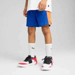 Puma Boys Rival Rage Heritage Mesh Shorts Vivid Blue Puma Boys Rival Rage Heritage Mesh Shorts Vivid Blue
