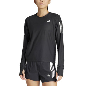 Adidas Womens Own The Run Long Sleeve Long-Sleeve Top Black Adidas Womens Own The Run Long Sleeve Long-Sleeve Top Black