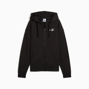Puma Womens Essential Small No.1 Comfort Full Zip Hoodie Black Puma Womens Essential Small No.1 Comfort Full Zip Hoodie Black
