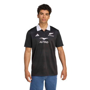 Adidas Mens All Blacks Home Supporters Polo 25/26 Black Adidas Mens All Blacks Home Supporters Polo 25/26 Black