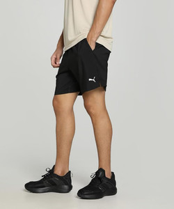 Puma Mens Train All Day Essentials Woven Shorts 7" Black Puma Mens Train All Day Essentials Woven Shorts 7" Black