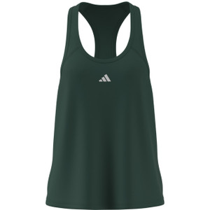 Adidas Womens Train Essentials Minimal Racerback Tank Top Collegiate Green/White Adidas Womens Train Essentials Minimal Racerback Tank Top Collegiate Green/White