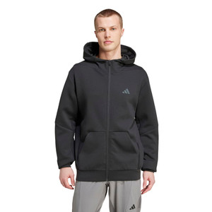 Adidas Mens Designed 4 Training Full Zip Hoodie Black Adidas Mens Designed 4 Training Full Zip Hoodie Black