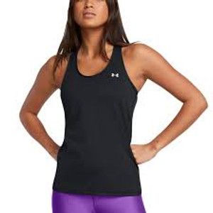 Under Armour® Womens Heatgear Armour Racer Tank Black/White Under Armour® Womens Heatgear Armour Racer Tank Black/White