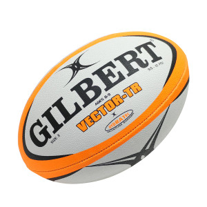 Gilbert Vector TR Rugby Ball Size 3 Orange/Black Gilbert Vector TR Rugby Ball Size 3 Orange/Black