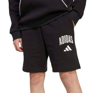 Adidas Youth Collegiate Typography French Terry Shorts Black/White Adidas Youth Collegiate Typography French Terry Shorts Black/White