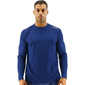 TYR Mens SunDefense Long Sleeve Suntop Navy TYR Mens SunDefense Long Sleeve Suntop Navy