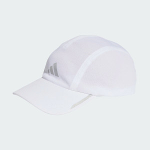 Adidas Unisex Mesh AeroReady Runner Cap White/Reflective Silver Adidas Unisex Mesh AeroReady Runner Cap White/Reflective Silver